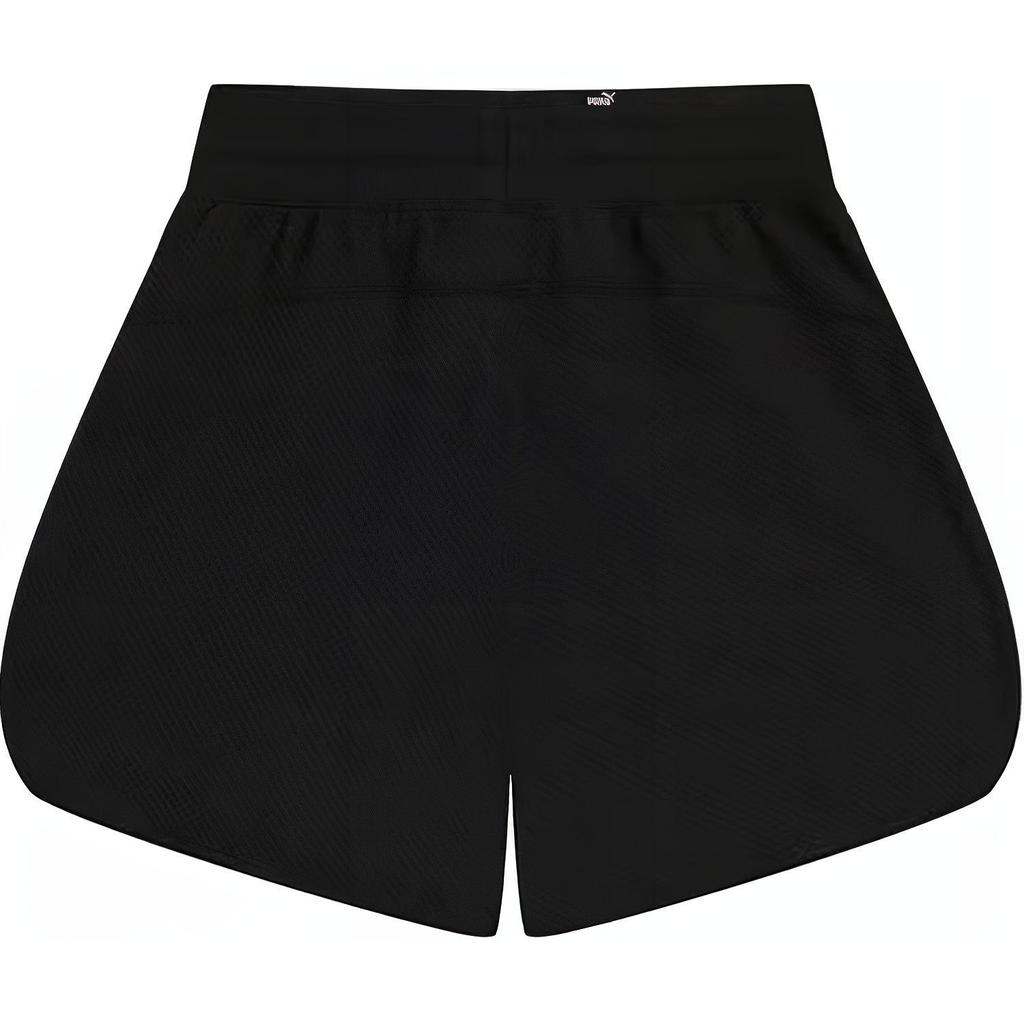 Puma Solid Color Logo Lace-Up Casual Shorts Women Shorts Black 682162-01