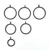 10Pcs Well Finished 5 Sizes Black Metal Curtain Rings Hanging Rings Widely Applied For Most Kinds Of Curtains In Various Colors