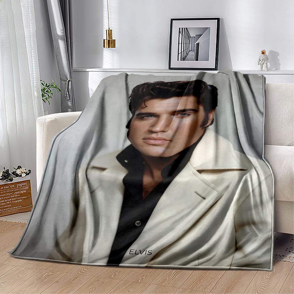 Love Tender: Elvis Presley's Legacy Blanket Durable Comfort Great for Office Chair Couch Livingroom All-Season Use Modern Style
