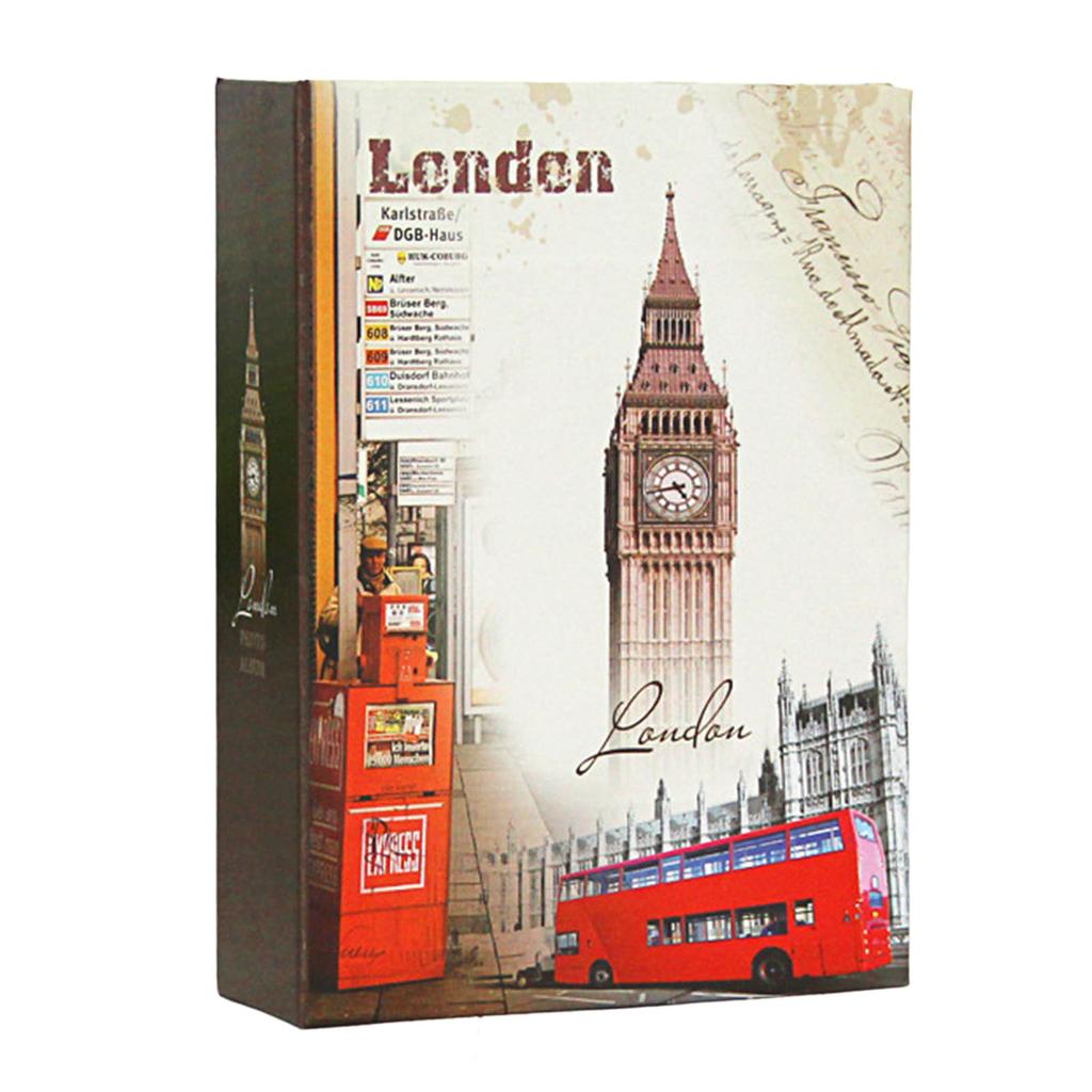 6 Inch Photo Album 100 Sheets Creative Retro Style Scrapbook for Polaroid Pictures Couple and Kids Memory Book