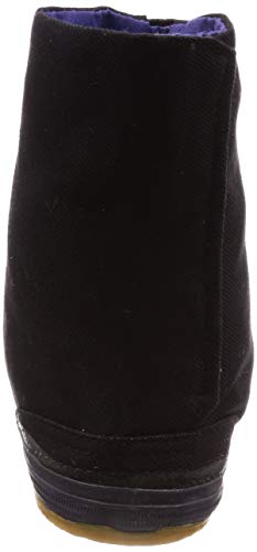 Moonstar Men's/Women's Lightweight Round Toe Tabi Socks (5-Ply Seam), Durable, Black, Size 26.5 cm, 2E