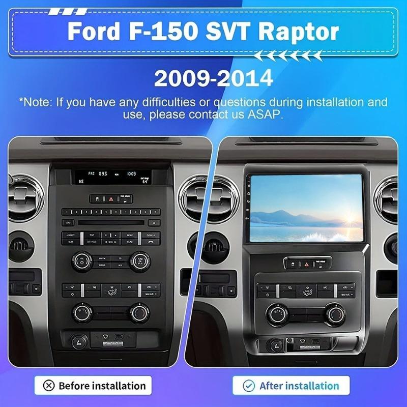 Fit for 2010 Ford F150/Raptor central control navigation panel frame Android large screen versatile frame modification panel