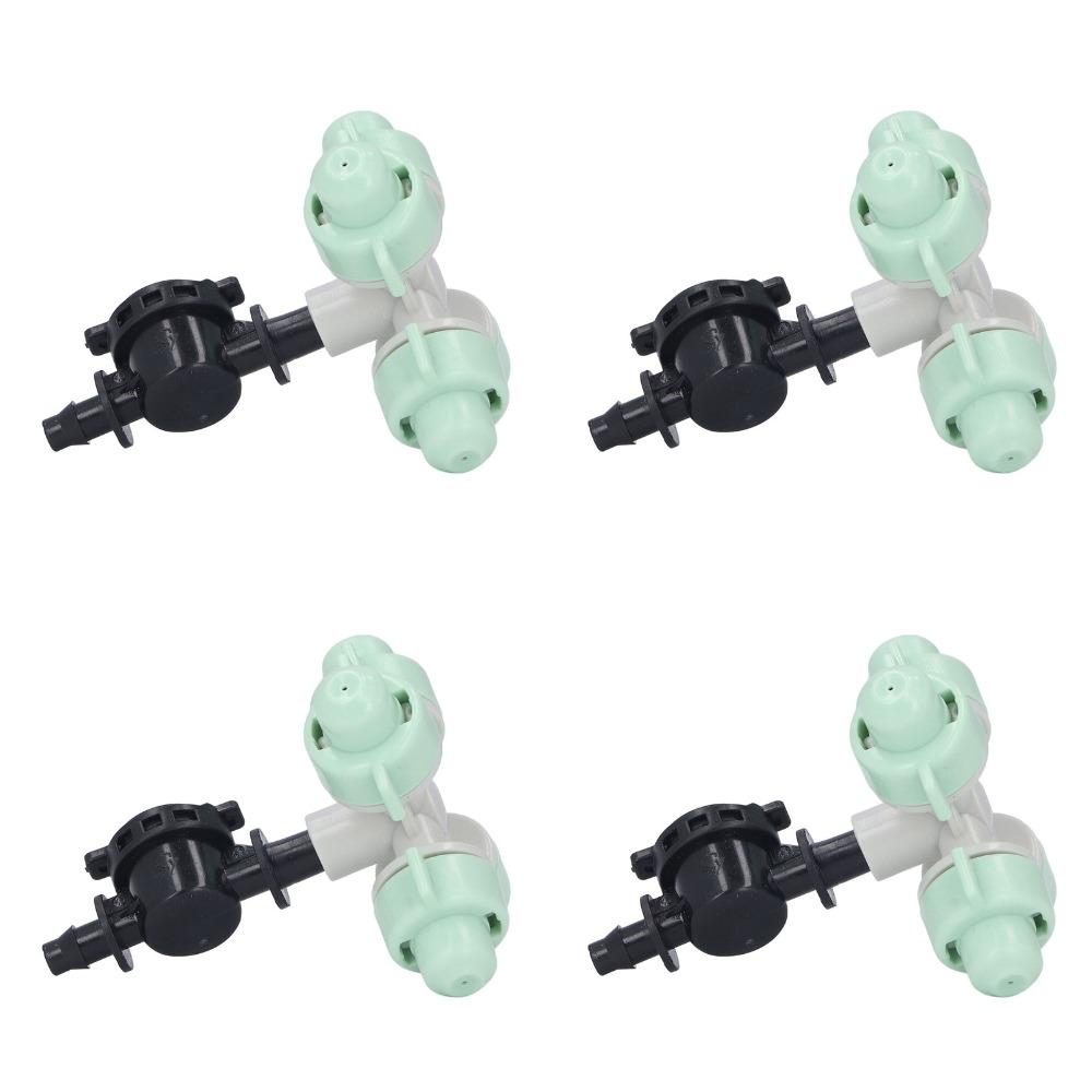 10 Set Durable Plastic Misting Nozzle Fits 4/7mm Hose Quick Connect Misting Spray Nozzle Mist Cooling Nozzle Garden Sprinklers