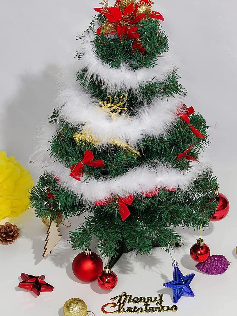 Colorful Marabou Turkey Feathers Boa Shawl 13G for Party Wedding Clothes Sewing Christmas Tree Crafts Plume 2 Yard/Pcs