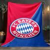 1PC FC Bayern München Printed Soft Flannel Blanket Throw for Adult Bedroom Living Room Sofa Camping Travel Fan Gifts Christmas Gifts