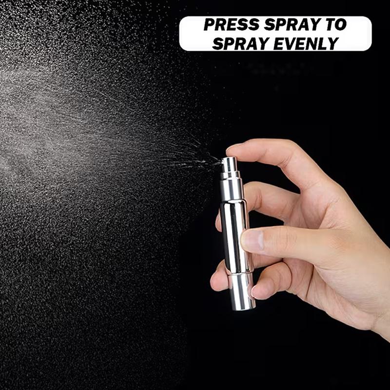 1Pc Refillable Stainless Steel Dual-End Multi-Purpose Perfume Roller Bottle Spray Bottle