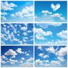 Fundo de paisagem com nuvens brancas e céu azul, Paisagem natural, decoração de festa de aniversário para Chá de Bebê, fundo para estúdio fotográfico