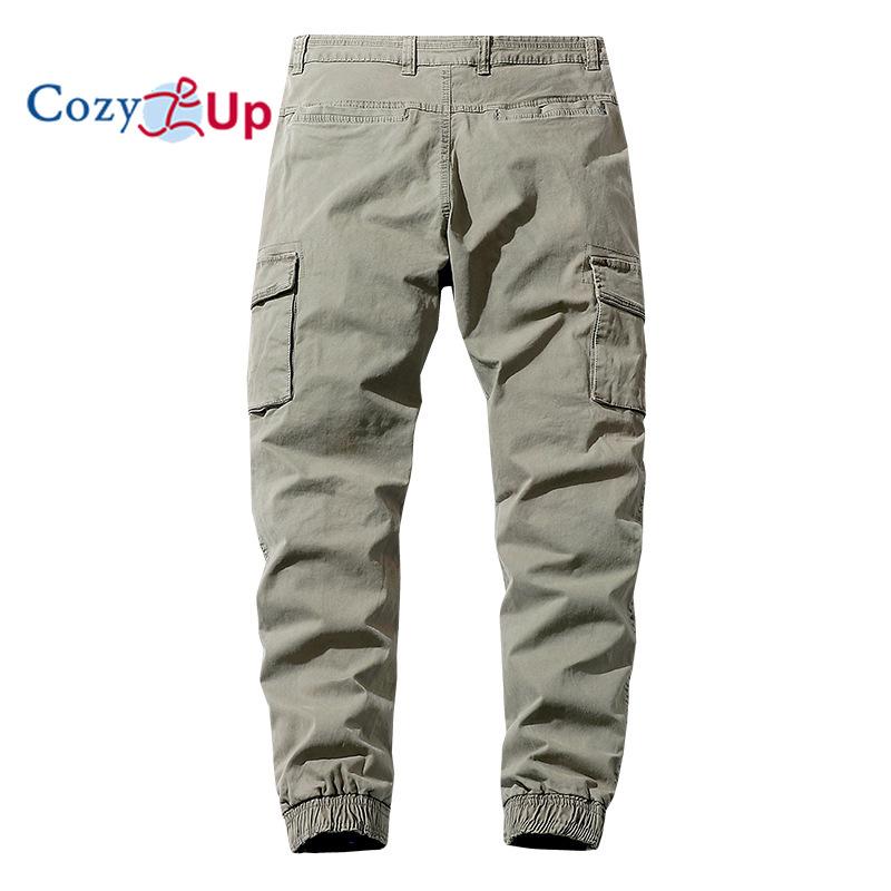 Cozy Up Mens Cargo Pants with Pocket Tapered Stretch Twill Cotton Slim Fit Work Camo Jogger Pants for Men