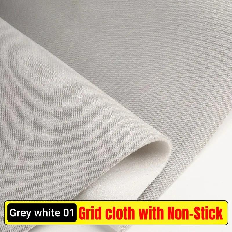 Headliner Car Roof Fabric with Sponge Backing Interior DIY Mesh Fabric Roof Repair Renovation for Car RV Grid Fabrics Material