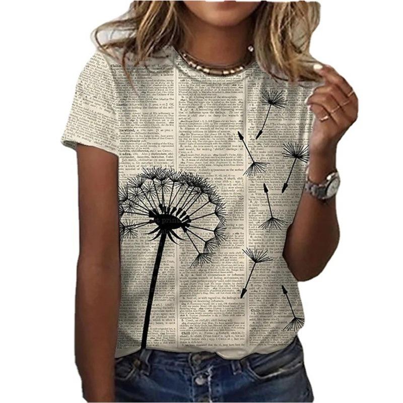 2025 Summer Women T-shirt 3D Cat Woman T Shirts Casual Streetwear O-Neck Short Sleeve Loose Tops 3XL Size Female Oversized Tees