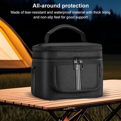 Portable Power Station Bag Anti-drop Carrying Case Large Storage Case Multiple Pockets for ECOFLOW RiVER 2 Outdoor Power Supply