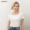 Summer New T-Shirt Women'S Mercerized Cotton Ins Short-Sleeved Round Neck T-Shirt Women