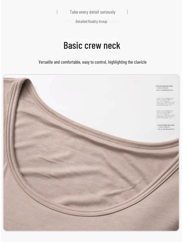 2025 Gradient Cotton Crop Top with Chest Pads - Fashionable Short-Sleeve T-Bottom Bra Style