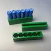 18650 Lithiumbatterie Feste Halterung Sechs Batteriepacks ABS-Kunststoffhalterung Schnelles Punktschweißen Einreihiger doppelseitiger Halter
