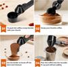 Reusable Sliding Leakproof Coffee Scoop Protein Powder Measuring Spoon with Hanging Hole for Kitchen Bar Gym Travel