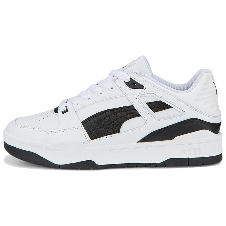 PUMA Slipstream Leather White Black Men s 387544-04 EU 35.5