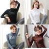 Long Sleeve T Shirt Thermal Women Cotton Elastic Basic Casual Velvet Tops Women Basic T-shirt Casual Tops Women