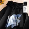 GENIOLAMODE Herren Kapuzenpullover mit Logo-Print