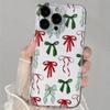 Cute bow pattern phone case, suitable for iPhone 17, 16, 15, Plus, Pro, Max series phones - ideal for giving as a gift