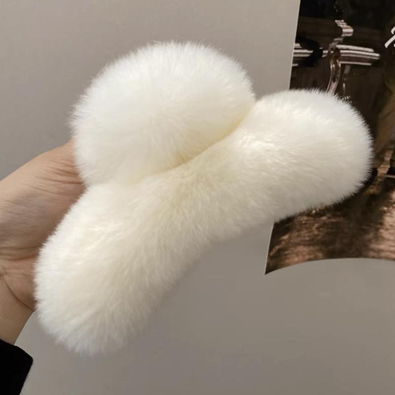 Rex Rabbit Hair Clips Headdress Cute Hair Accessories Plush Scratching Hair Headdress Girls Hair Accessoreis