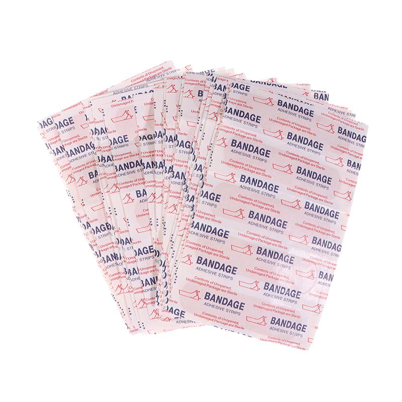 100Pcs Waterproof Breathable Adhesive Bandage – Cushioned Medical Plaster for Wound Hemostasis and First Aid