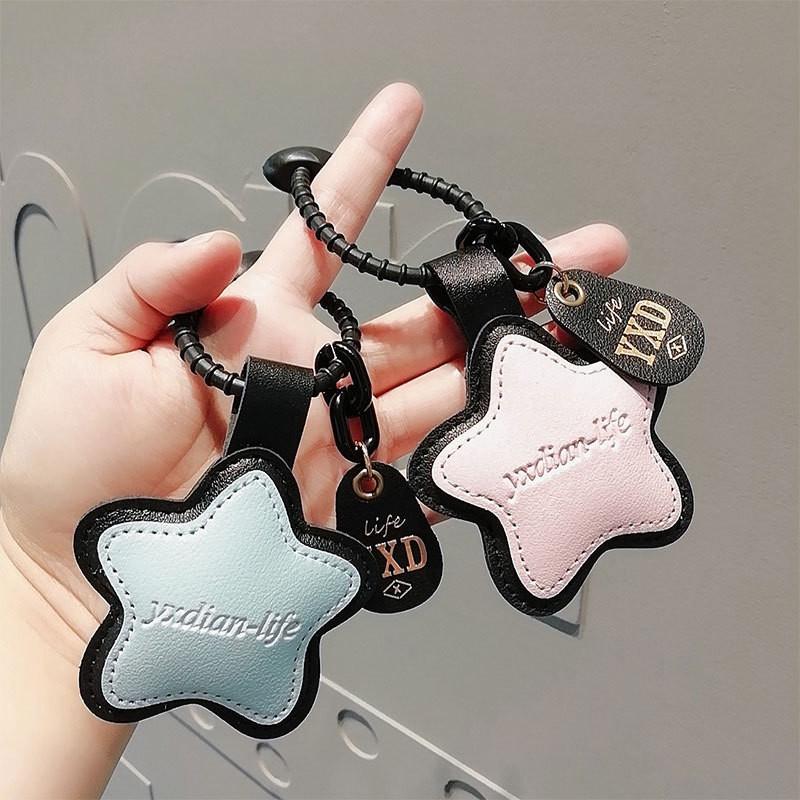 Leather Adorable Star Keychain With Multiple Colors Great For Gifts Parties And