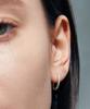 Verte [925 Silver] Deux.Silver.182 / Epais Anse Dew Earring