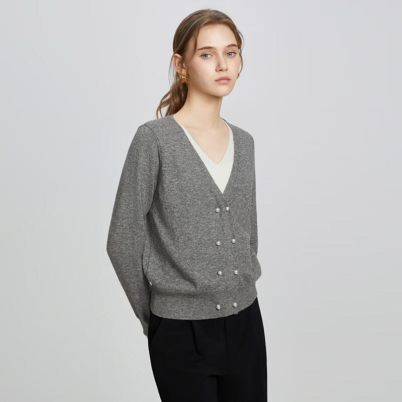 TaTu Women's Casual V-Neck Long Sleeve Knit Sweater