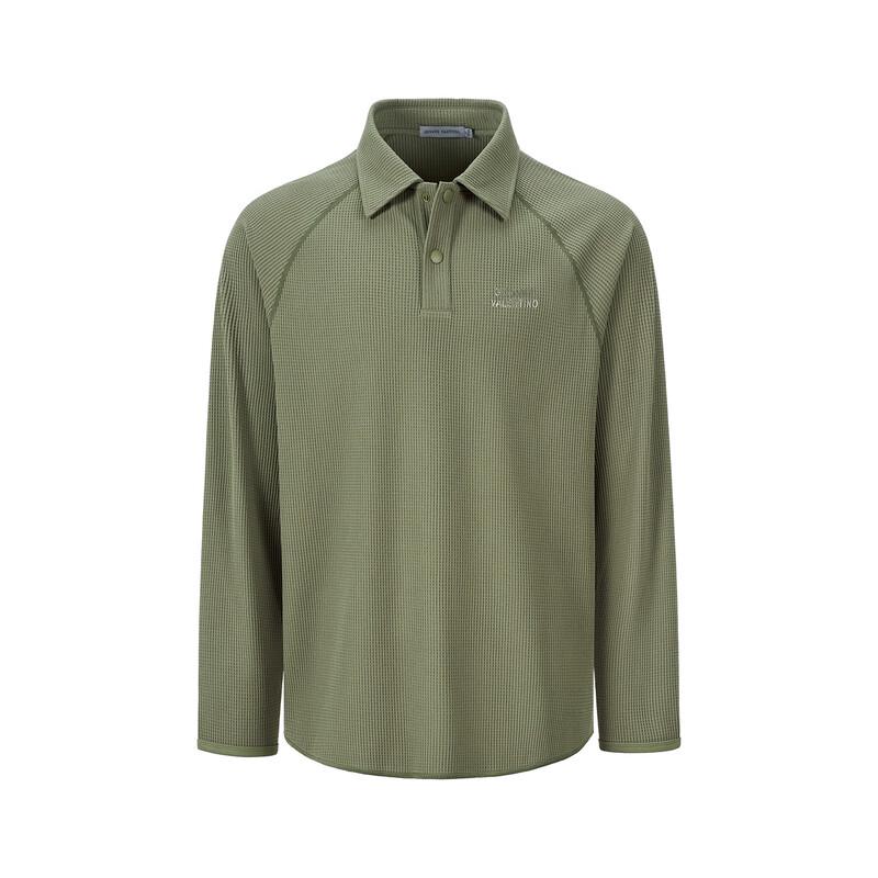 Giovanni Valentino Men s Spring Quick-Dry Long-Sleeve Polo Shirt L