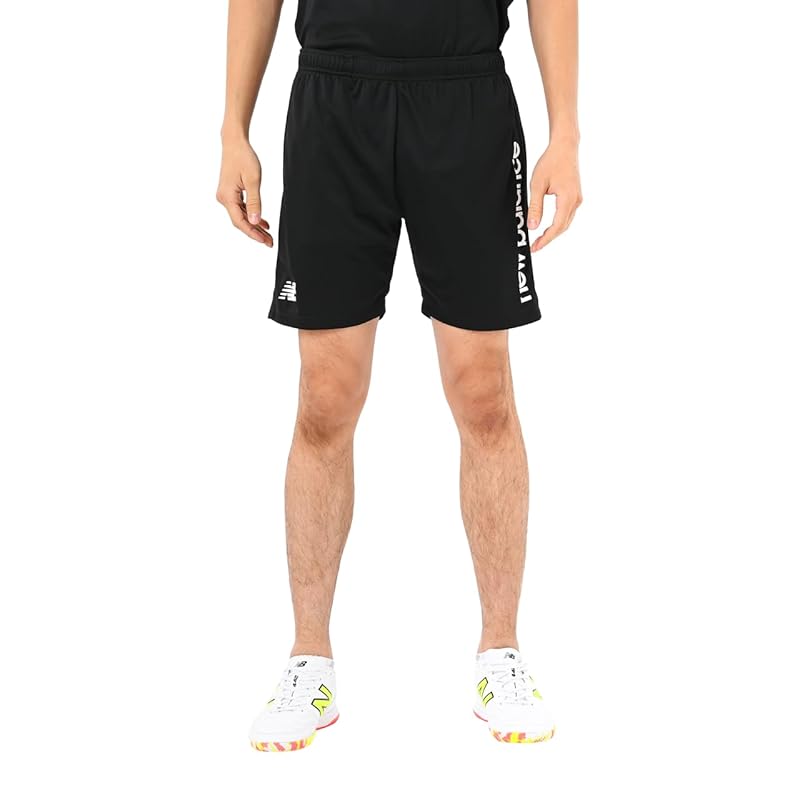 

[New Balance] men s Black Out Fun & Play Edition knit shorts (AMS55201) BK (black)