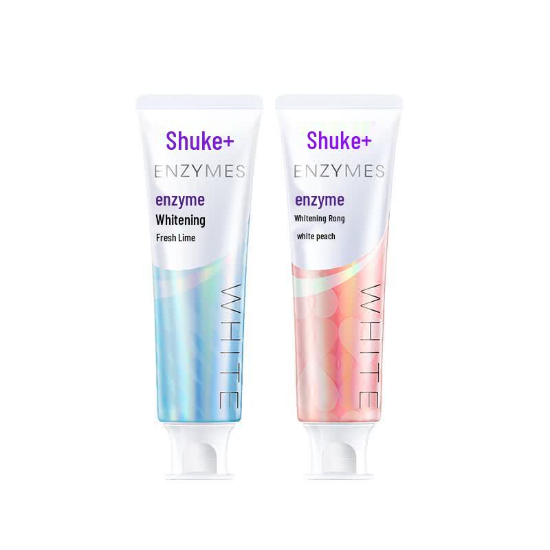 

Shuke Whitening Enzyme Toothpaste (Fresh Lime & White Peach)