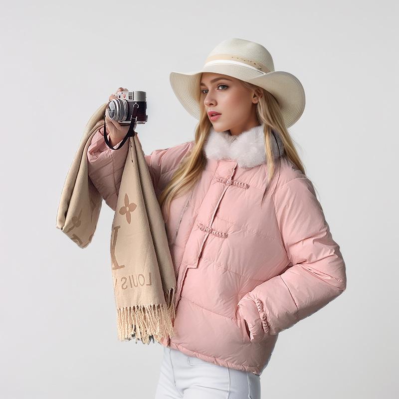 GMXIA Damen Vintage Casual Solid Color Print Herbst Winter Langarm POLO Neck Jacken & Mäntel