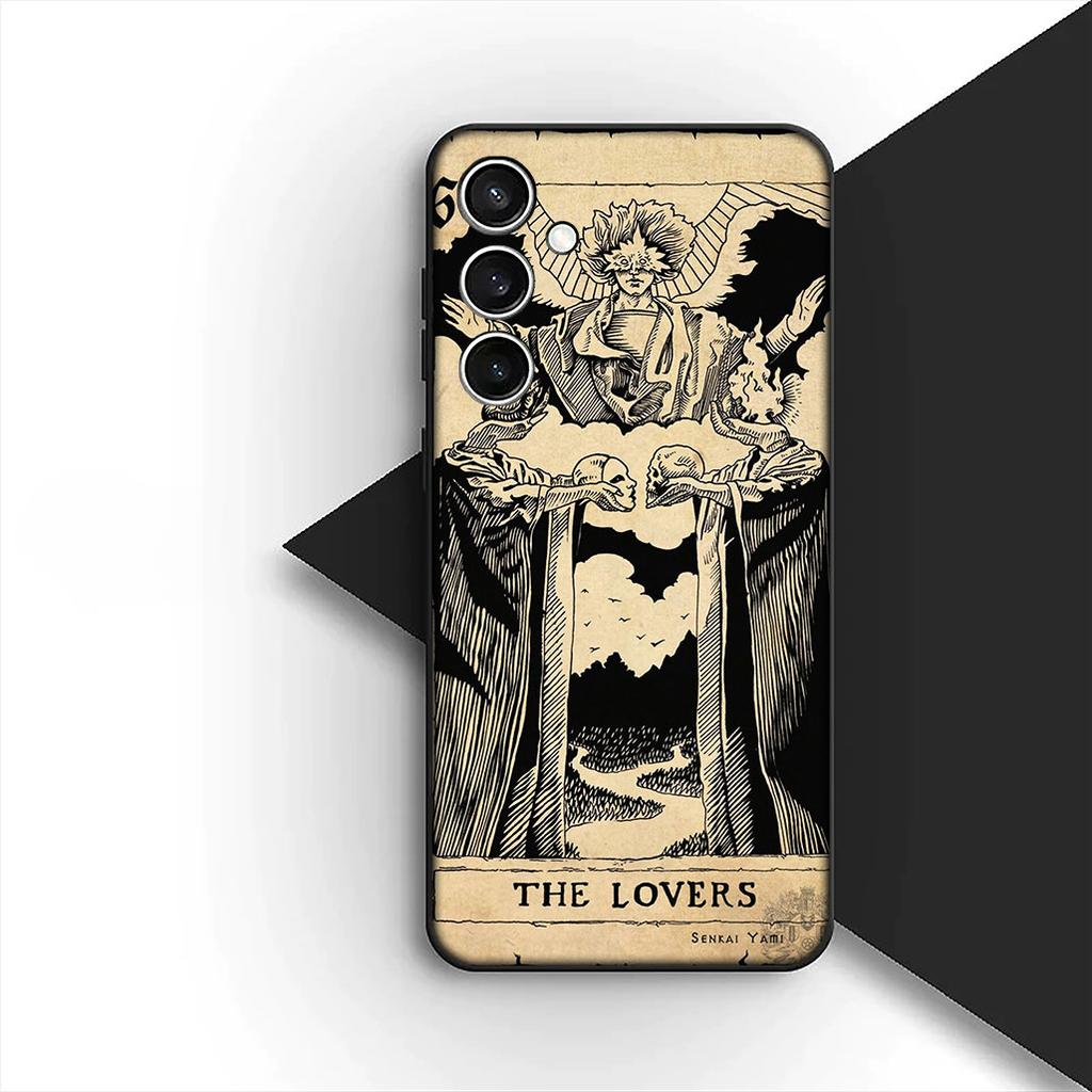 Witch Divination Tarot Moon Astronaut Space for Samsung Galaxy S25 S24 S23 FE Ultra Plus S7 Edge S25+ S24+ A56 5G + Phone Case