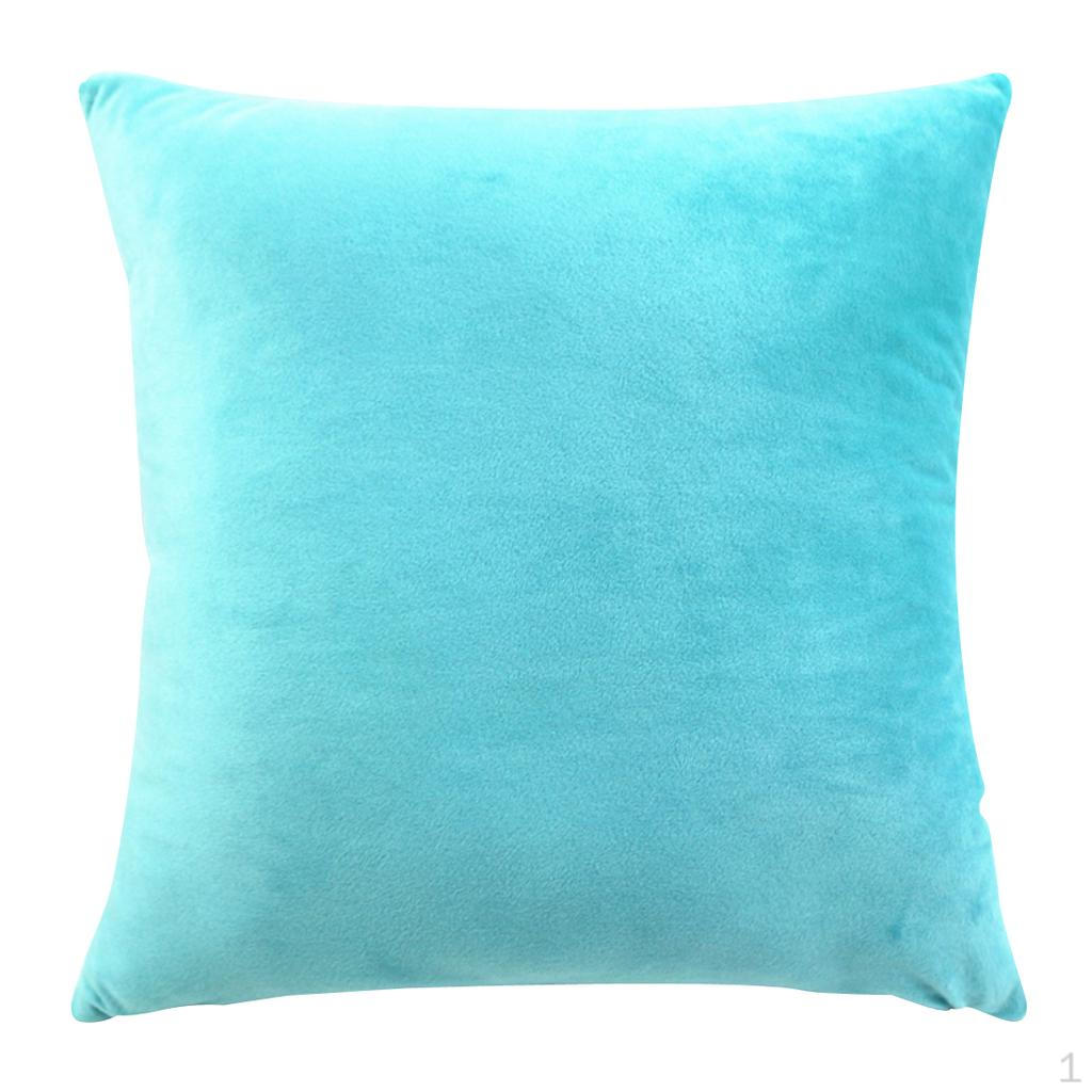 Case Velvet Sofa Cushion Cover Solid Car Pillowcase Beddings Sham and