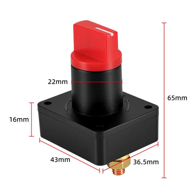 Battery Isolator 12V 100A Mini Portable Car Truck Boat Camper Battery Isolator Disconnect Cut Off Switch Battery Cut Off Power