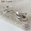 925 Sterling Silver Vintage Cross Winding Finger Rings for Women Couple Minimalist Party Jewelry Gift Prevent Allergy