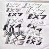 BMW IX3, IX4, IX7 New Energy Emblem & Sticker - Black Rear Tail Lettering for Trunk Modification.