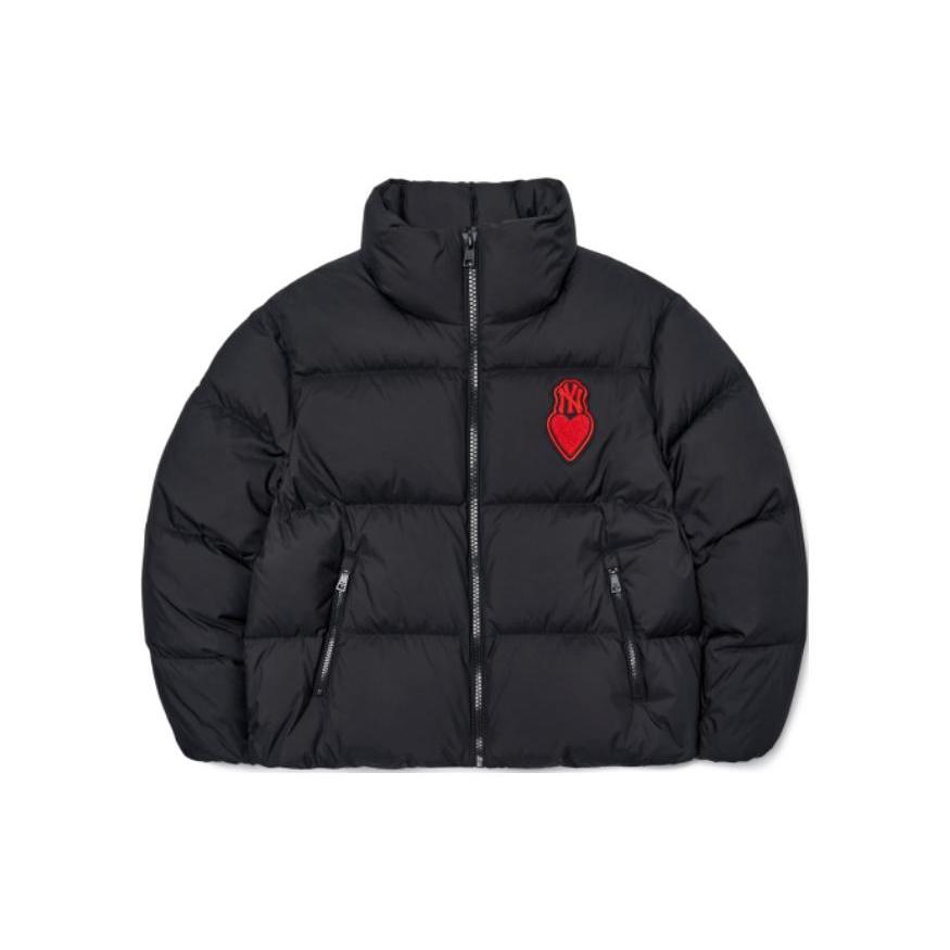 New MLB Down Jacket Cropped Unisex Black 3FDJH0126-50BKS