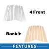 ABSOPRO Door Pillar Window Trim Pillar Post Door Outer Exterior Covers for BMW X5 Chrome Silver Tone Anti-Scratch Stickers, 1999-2006,