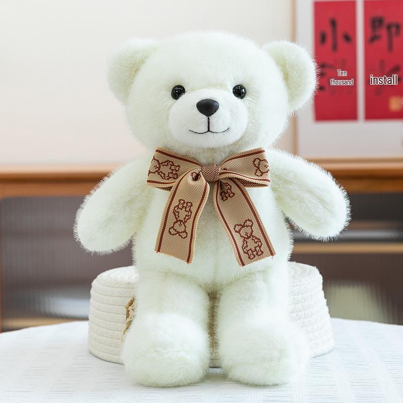 Adorable Teddy Bear Plush with Ribbon - Perfect Gift for Girlfriend