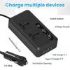 200W Car Inverter DC 12V To AC 220V 230V Transformer Convert Type-C USB Fast Charging EU Socket Car Inverter Power Adapter