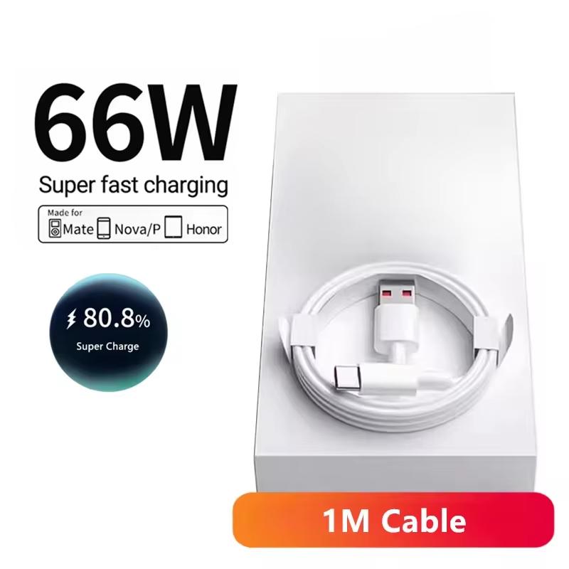 6A 66W Fast Charger Quick Charging QC3.0 EU/US Plug Wall Mobile Phone Charger Type C Charging USB Cable For  Xiaomi Honor