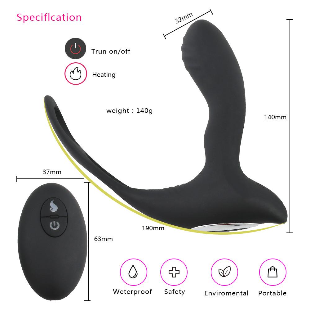 Vibrating Anal Plug Wireless Remote Control Rechargeable Silicone Butt Plug Anus Prostate Massager