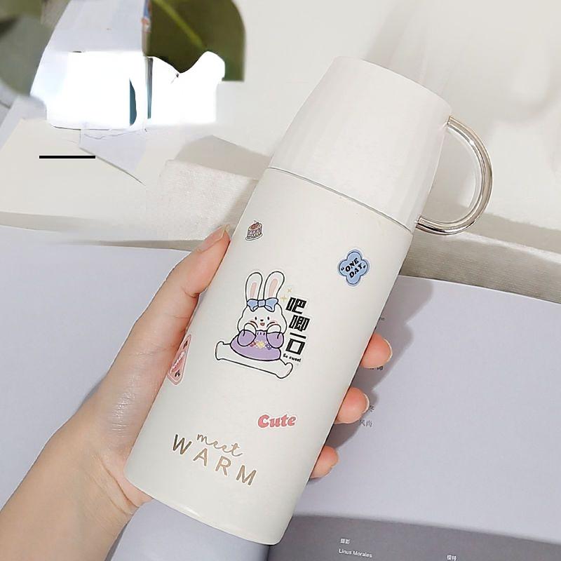 Large Capacity Insulation Cup 500ml Vacuum Flasks Portable Stainless Steel Thermos Cup Water Bottle Travel Tea Mug Office Thermos Cup