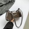 Borsa a tracolla con scomparto interno solido, decorazione con cintura, alta qualità, tasca con cerniera in PU per donna.