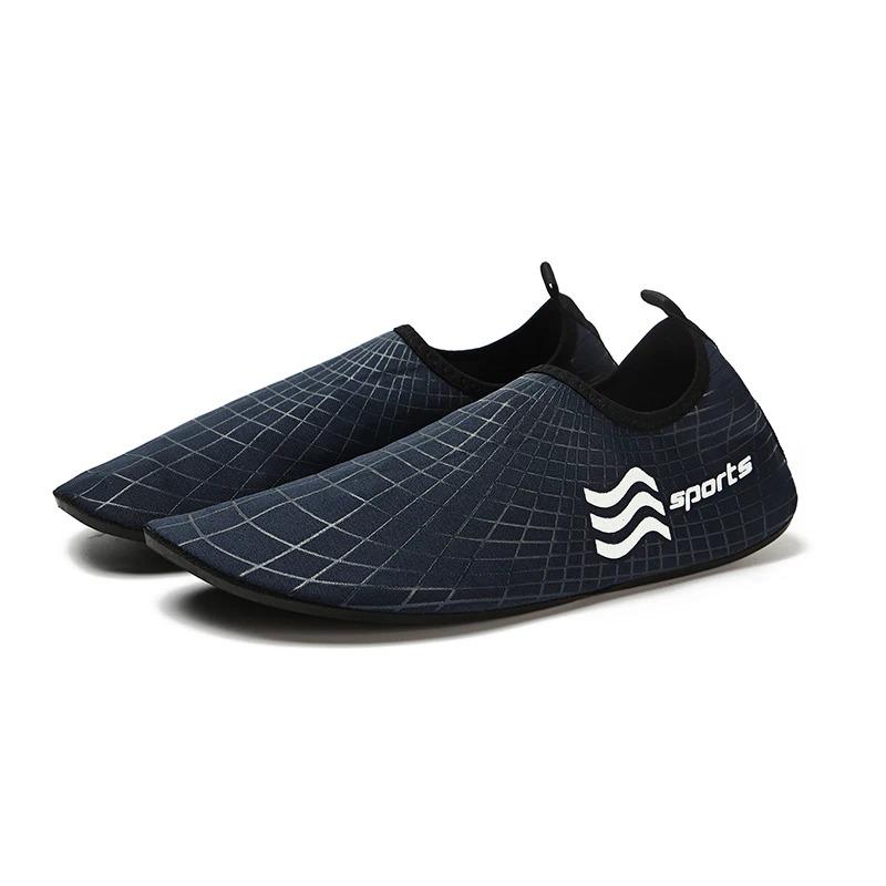 Chaussures d'eau plates confortables pour hommes et femmes, séchage rapide, pantoufles de plage pour hommes, chaussures pour la natation, chaussures de plage pour la plongée