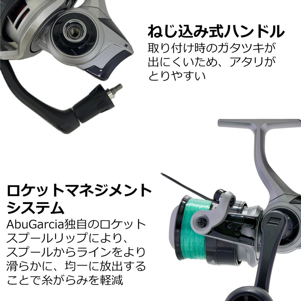 AbuGarcia Max X 750 with Line, for Beginners and Advanced Fishing