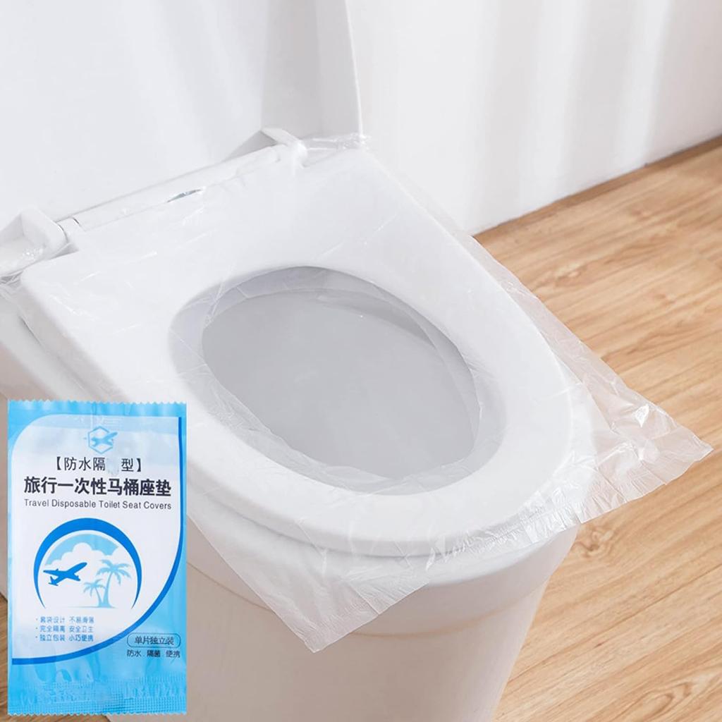 100 PCS Travel Disposable Toilet Seat Cover Individually Wrapped Fit for Kids Potty Training and Adult, Road Trips, Airports,Hot