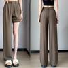 Spring Women Suit Pants Lady Classic Trousers Female Comfortable Straight Leg Pants Mom Casual Baggy Long Slacks