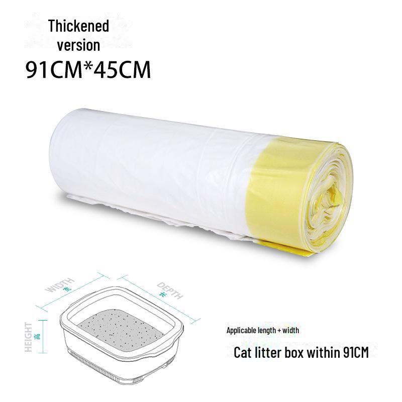 "Disposable Cat Litter Box Bags - Large, No Shovel Needed"